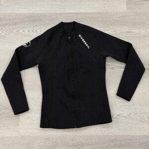 Dive & Sail Neoprene Women's Surf Wetsuit Jacket Top Black M Dive/Sail Gear